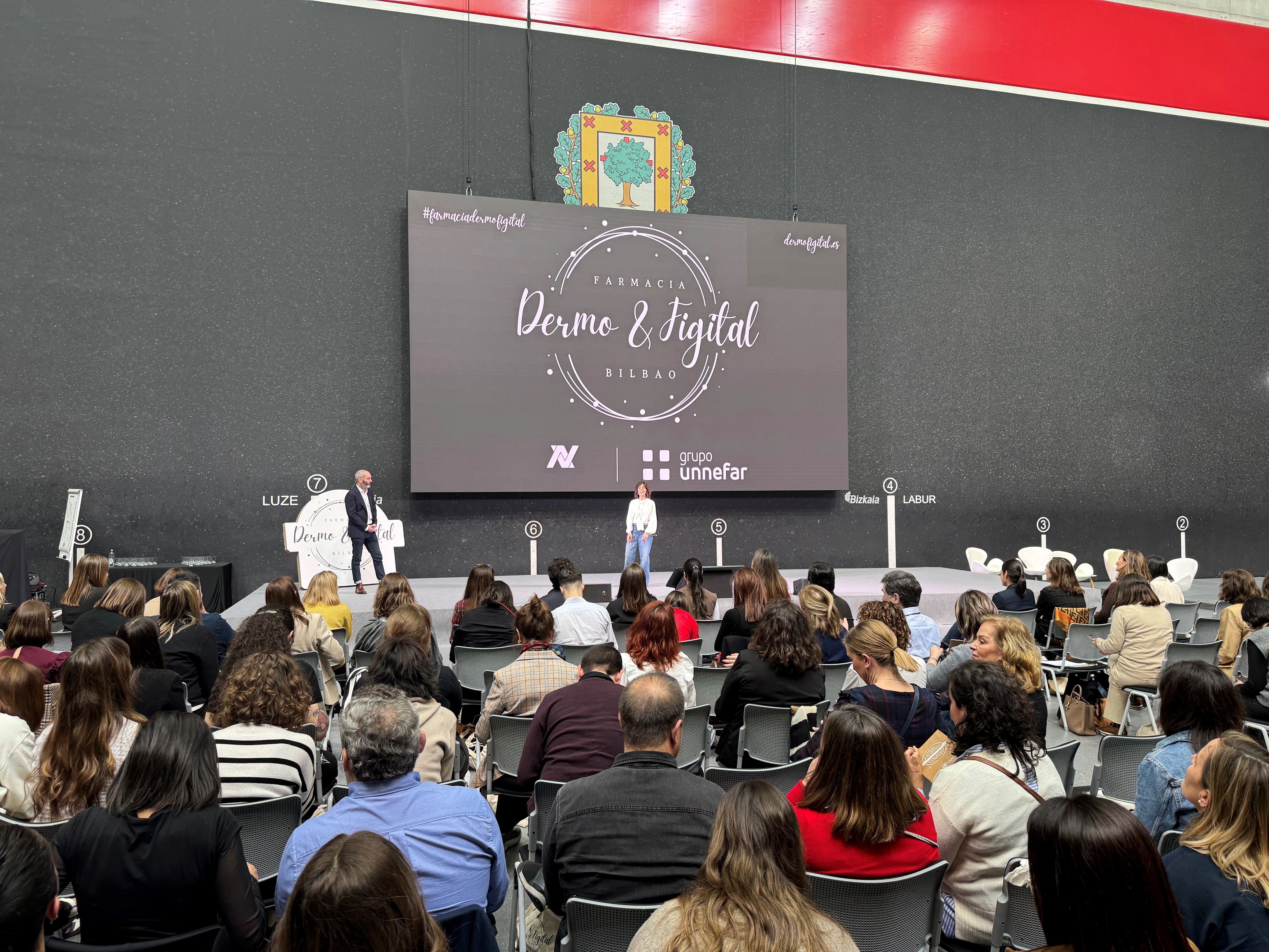 Presentation at Dermo&Digital 2024 in Bilbao, an event organised by Novaltia and Grupo Unnefar with the attendance of pharmaceutical sector professionals.