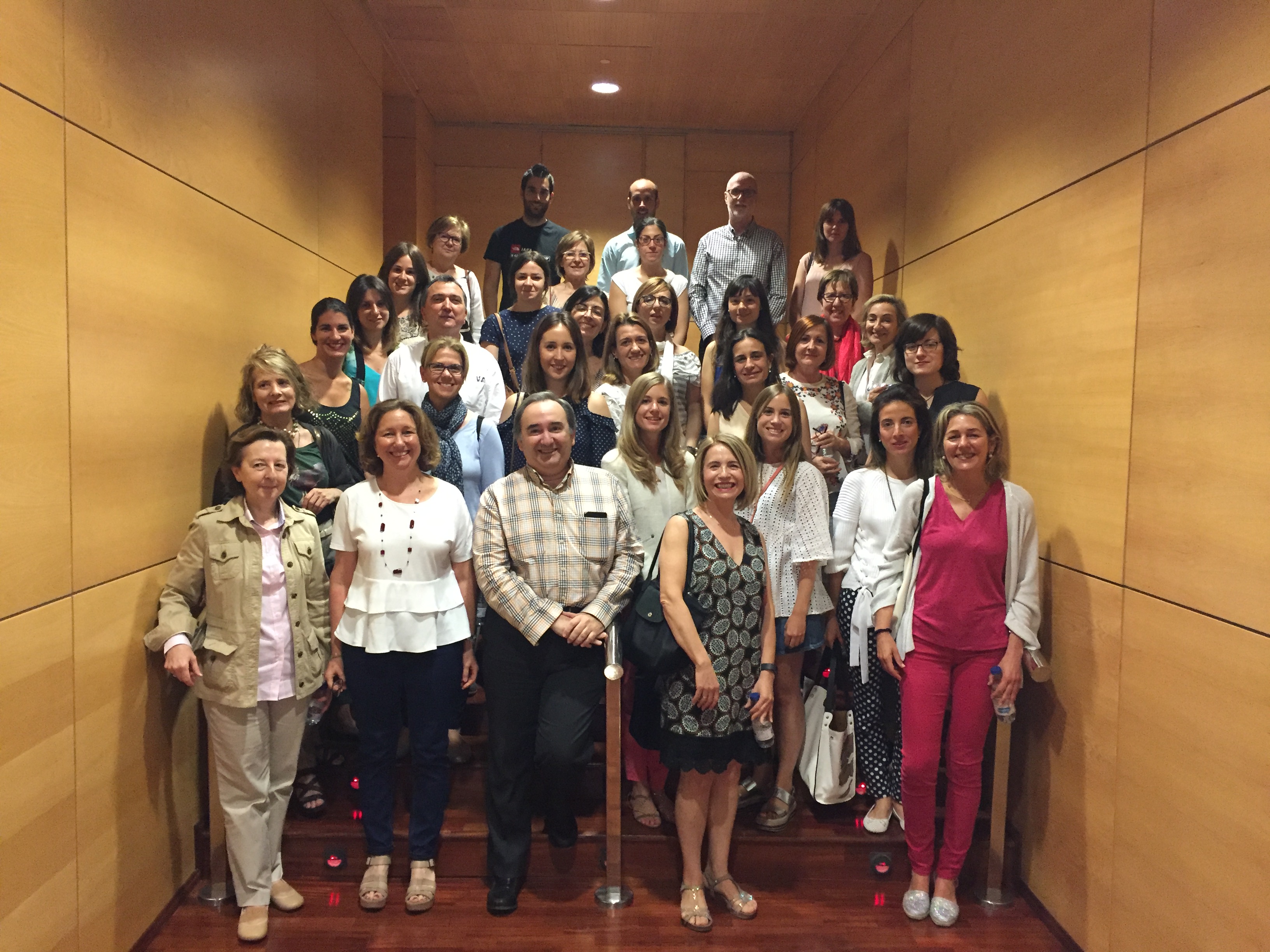 Foto de grupo de farmacéuticos en Zaragoza al finalizar la XV edición del curso SEFAC ARN de actualización en prestación de AF.