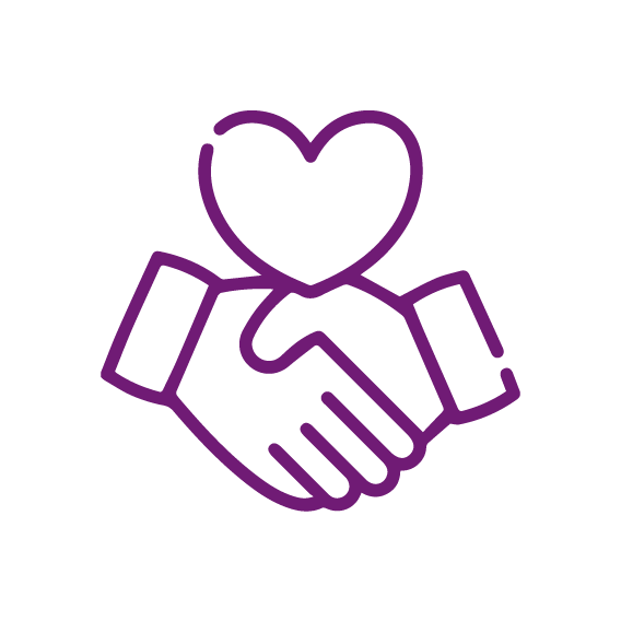 Icono de fidelización en los servicios de Novaltia para fortalecer la relación con pacientes y clientes.