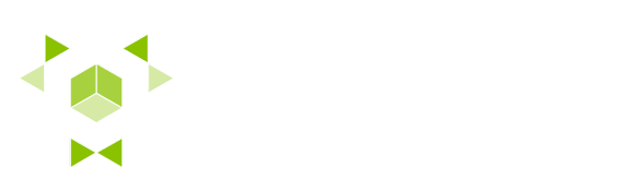 Logotipo en forma de cubo de Unnefar, grupo cooperativo al que pertenece Novaltia.